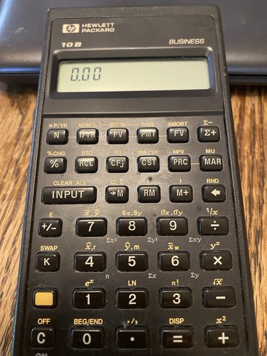 Vintage HP Hewlett Packard 10B Business wissenschaftlicher Taschenrechner 1987 funktioniert! OHNE Koffer - Bild 7 von 7