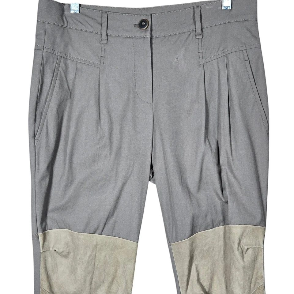 Pantalones ecuestres Brunello Cucinelli para mujer 44 EE. UU. 8 mezcla de lana Preppy caballo niña Foto 2 de 4