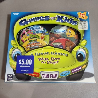 Freddi Fish 2, Chutes & Ladders, Animals Rainy Day Pc Games For Kids New Sealed