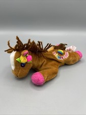 VTG 1998 Lisa Frank Rainbow Chaser 8" Plush Horse Pony Beanie Toy Stuffins