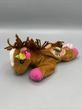 VTG 1998 Lisa Frank Rainbow Chaser 8" Plush Horse Pony Beanie Toy Stuffins