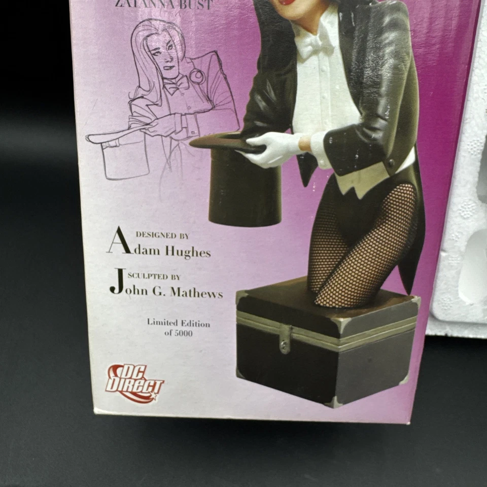 Busto DC Direct Women of the DC Universe Zatanna Edición Limitada 3485/5000 Foto 3 de 4
