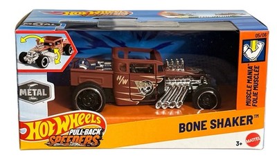 New 2024 Hot Wheels Metal Pull-Back Speeders Diecast Bone Shaker