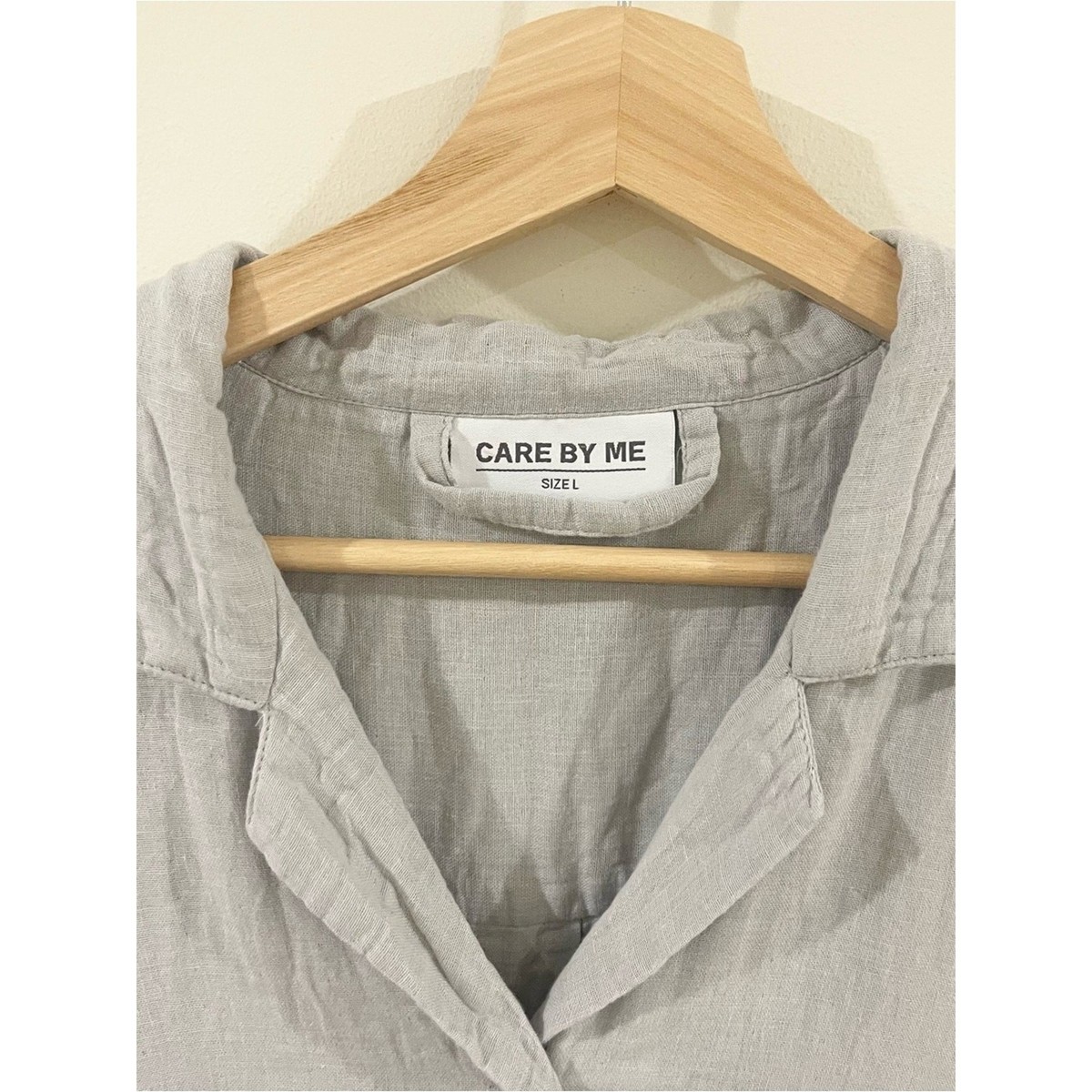 Care By Me Vivienne Long Gray Button Front Women's Sleep Shirt Size L View 4