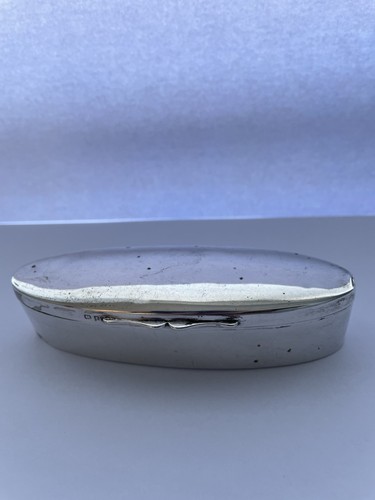 Vintage Pillendose Sterlingsilber oval - Bild 2 von 5