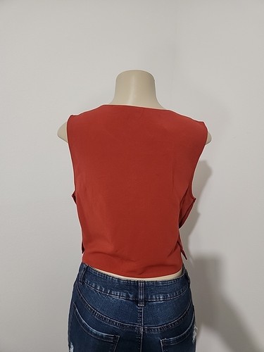 Forever21 Women Tank Top Summer Casual Loose Solid Shirt Sleeveless Sz L #4 - Picture 4 of 8