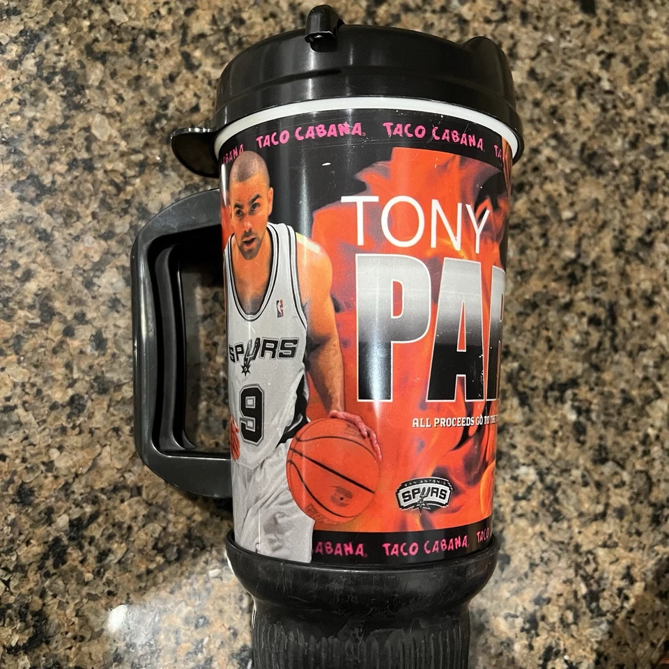 圣安东尼奥马刺队 Tony Parker Taco Cabana 收藏马克杯 原装 NBA  — 第 3/4 张图片