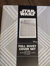 Disney STAR WARS  Full Duvet Cover Set w/one Sham