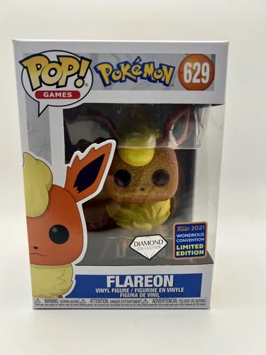 Funko Pop! Vinyl: Pokémon - Flareon (Diamond Glitter) - WonderCon FYE Exclusive