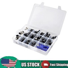 37 Heavy Duty Quick Connect Air Hose Fitting Kit 1/4" 3/8" 1/2" Push to Connect