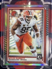 2025 Panini Donruss Optic #158 Myles Garrett Holo Silver Prizm - DPOY