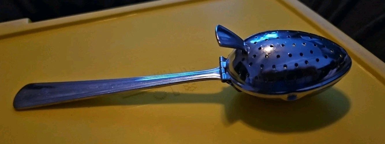Effepi Inox 18/10 Tea Ball Spoon Infuser, Made In Italy Antique/ Vintage Italian