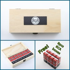 RCA Storage Wooden Box for Vacuum Tube free tube boxes for 6FQ7 6CG7 12AX7 6X4