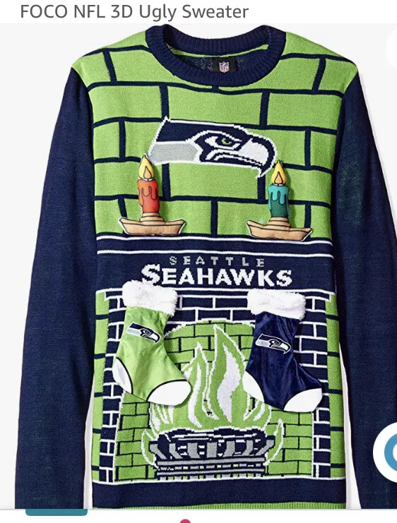 Ugly sweater 2025 nfl seahawks