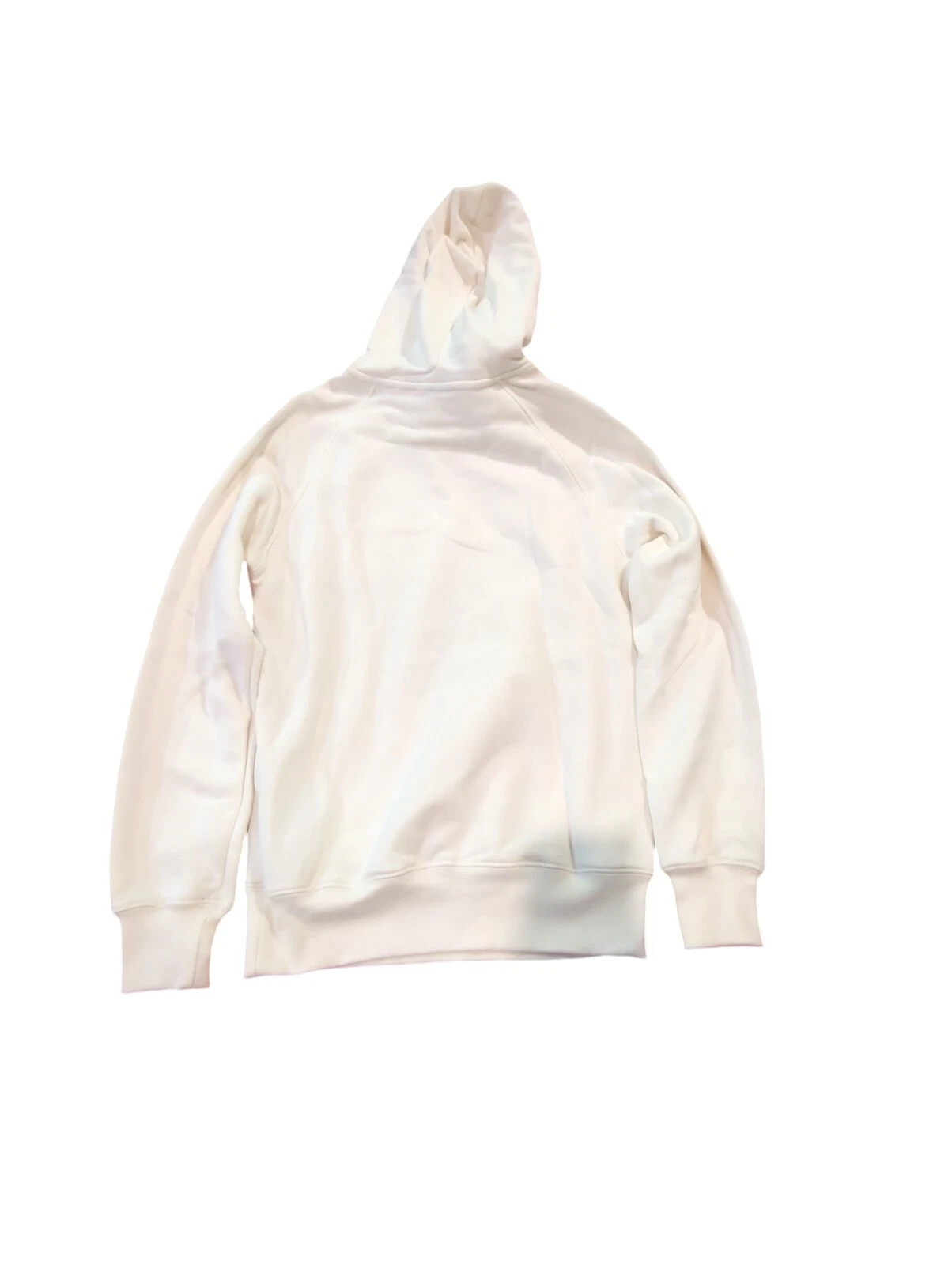 OFF WHITE Felpa con cappuccio North Face mezza cupola logo donna XS stile pullover bianco Gardenia 266