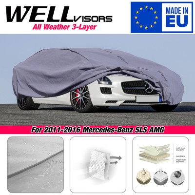 WELLvisors Water Resistant Car Cover 3-6898394CE For 11-16 Mercedes-Benz SLS AMG