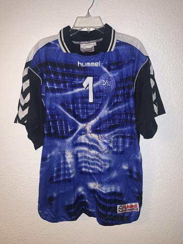 Maillot D'entraînement Danemark Hummel - Supporters - Taille L/XL, Rouge, Manches Courtes