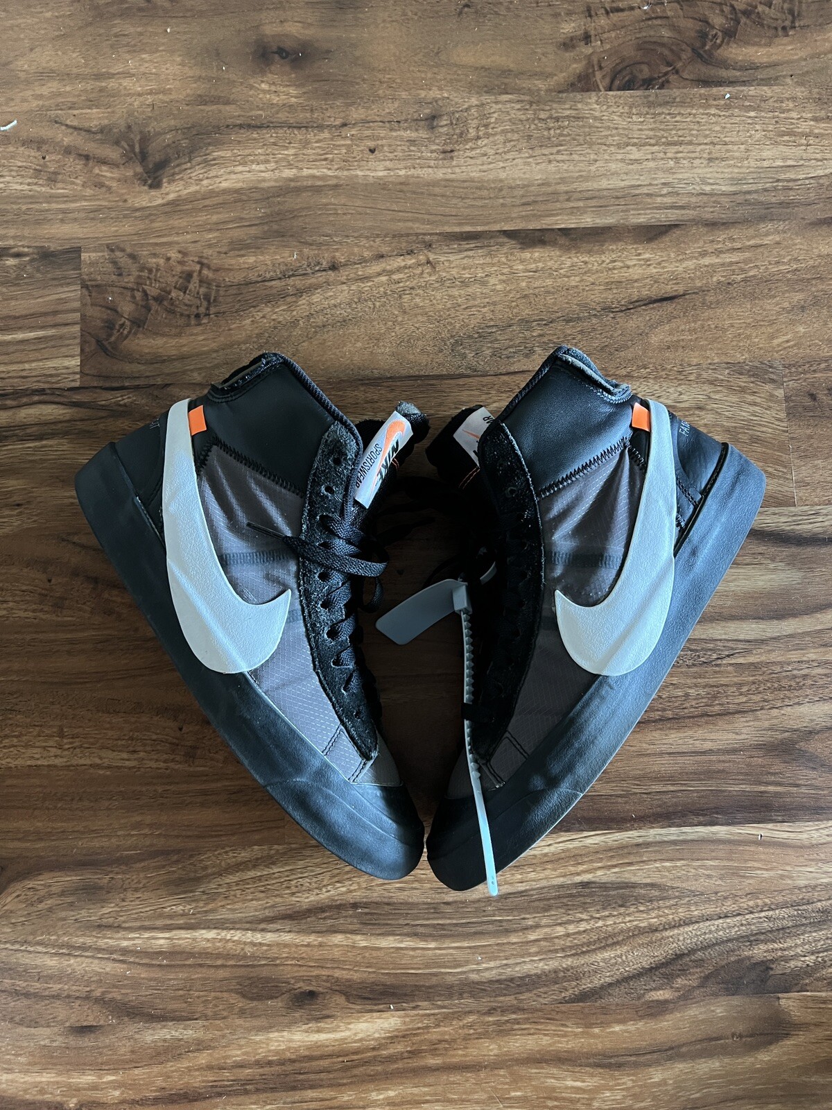 OFF WHITE X NIKE Taglia 8 5 Nike Blazer Mid x BIANCO SPORCO ""Grim Reapers"" 2018