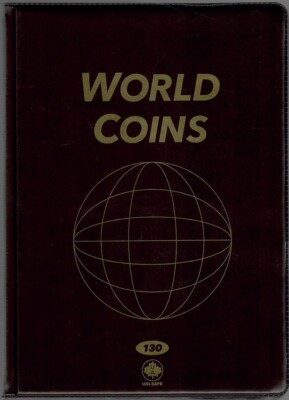 World Coin Folder, Coins of the World Album Holds 142 Coins, Money