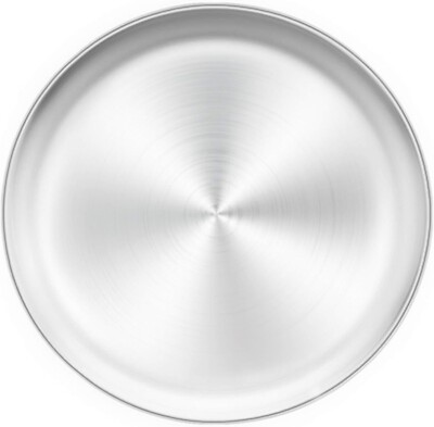 2 inch Pizza Pan Stainless Steel Pizza Pan Tray Round Pizza Oven Baking Pan, NEW