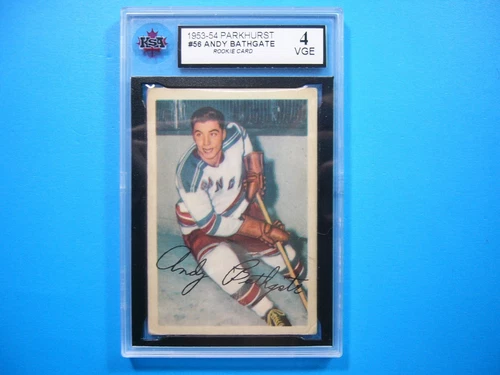 1953-54 Parkhurst #56 ANDY BATHGATE KSA 4