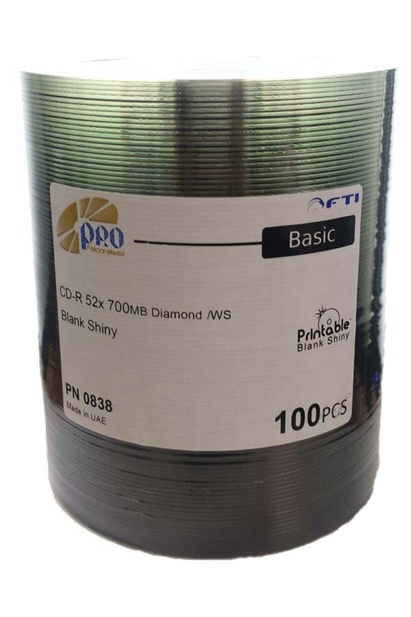 1200 CD-R Falcon Media en blanco tapa plateada tinte diamante grado de masterización audio