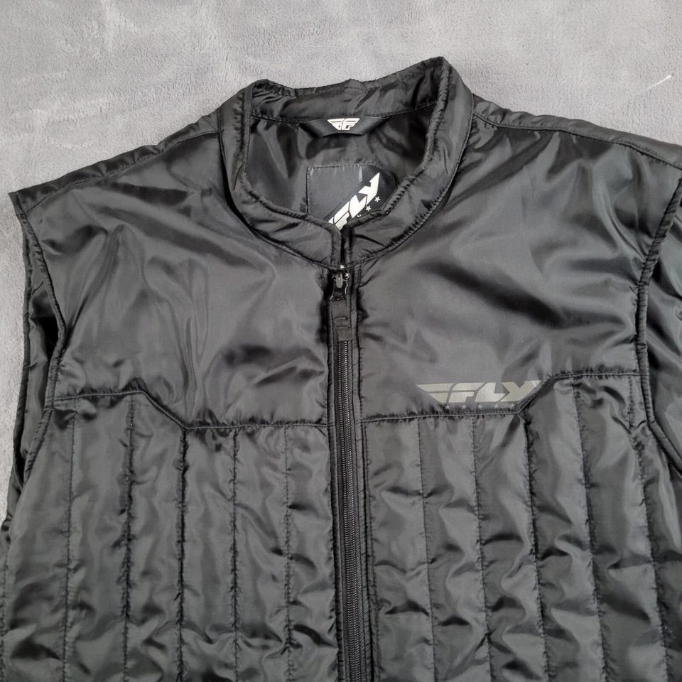 Мужской жилет FLY Racing Strata большой L черный утепленный пуховик с тепловой подкладкой - Изображение 2 из 4