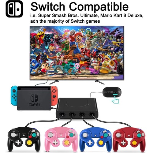 Plug and Play 3 - in - 1 Adapter Suitable for Nintendo Gamepad Switch/Wii U/PC - Picture 6 of 6