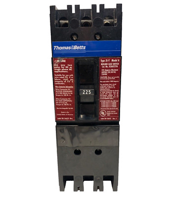 * Thomas & Betts, JS36022YA Circuit Breaker, J Frame 600VAC, Type JS-Y, Model A