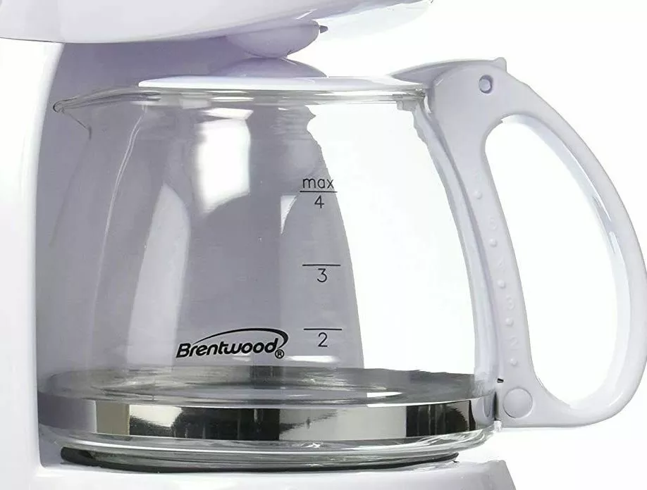 Brentwood 4 Cup Coffee Maker in White