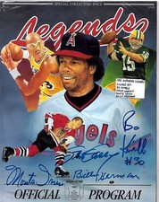 Bo Kimble/Steve Garvey/Monte Irvin/Billy Herman 1991 Legends Program Autographs