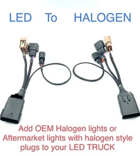 2015 2016 2017 FORD F150 Headlight Conversion Adapter OEM LED To Any HALOGEN