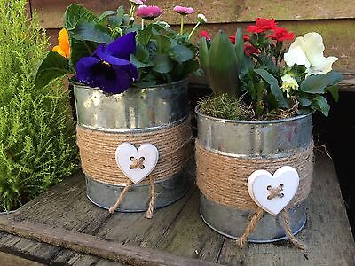 Small Heart Plant Pot Shabby Metal Garden Zinc Bucket Wedding Table Decoration Small Heart Plant Pot Shabby Metal Garden Zinc Bucket Wedding Table Decoration