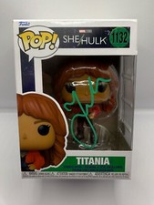 SHE HULK:  Jameela Jamil Signed "TITANIA" 1132 Funko Pop AFTAL Authenticated