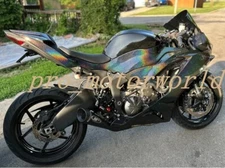 Black Rainbow Style Fairings Kit BodyFor Kawasaki Ninja ZX-6R ZX636 2019 - 2023