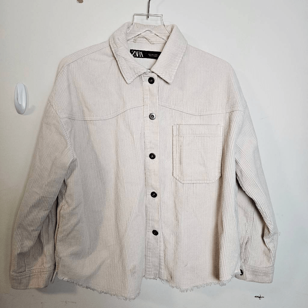Zara Corduroy Jacket Zara Shacket Beige Zara Corduroy Shacket