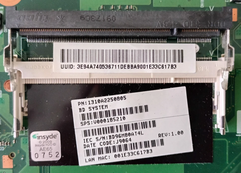 Toshiba Satellite L505D Laptop PSLM0U V000185210 Windows 7 1GB 120GB SSD Deus Ex - Image 2 of 4