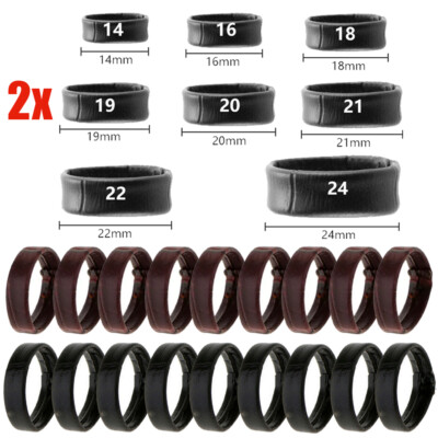 2pcs Replacement Leather Watch Strap Band Keeper Ring Hoop Loop Holder Retainer