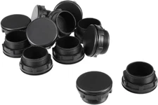 Uxcell 12 Pcs 30Mm Black Plastic Push Button Switch Hole Panel Plug