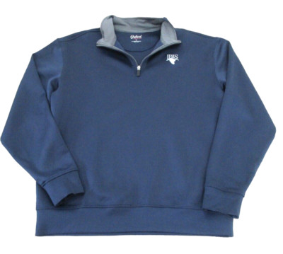 Oxford America Sweatshirt Mens Medium Navy Long Sleeve The Club at IBIS 1/4 Zip