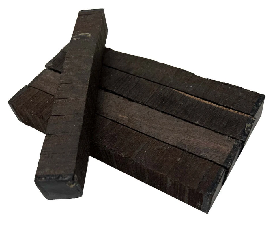 5 Pcs Gaboon Ebony Pen Blank 3/4x3/4x4 Turning Wood Block Lathe Free US Shipping - Image 2 of 3