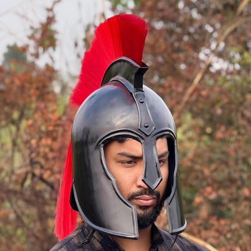 Troy Achilles Helmet ~ Trojan Helmet for Role Play with Free Display Stand Gift - Bild 8 von 8