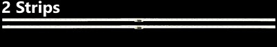 BN96-45635A SAMSUNG UN65NU7300FXZA UN65NU6950FXZA 2 Strips Full Set LM41-00614A