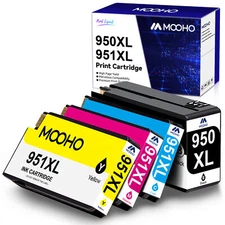 4 PK 950XL 951XL Inks for HP Officejet Pro 8100 8610 8615 8620 8630 8600 8625