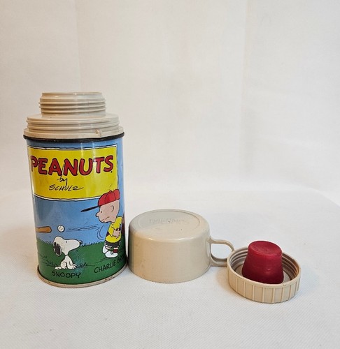 Vintage Thermoskanne Muppets & Peanuts und Aladdin Disney Metall Brotdosen mit Thermoskanne - Bild 13 von 24