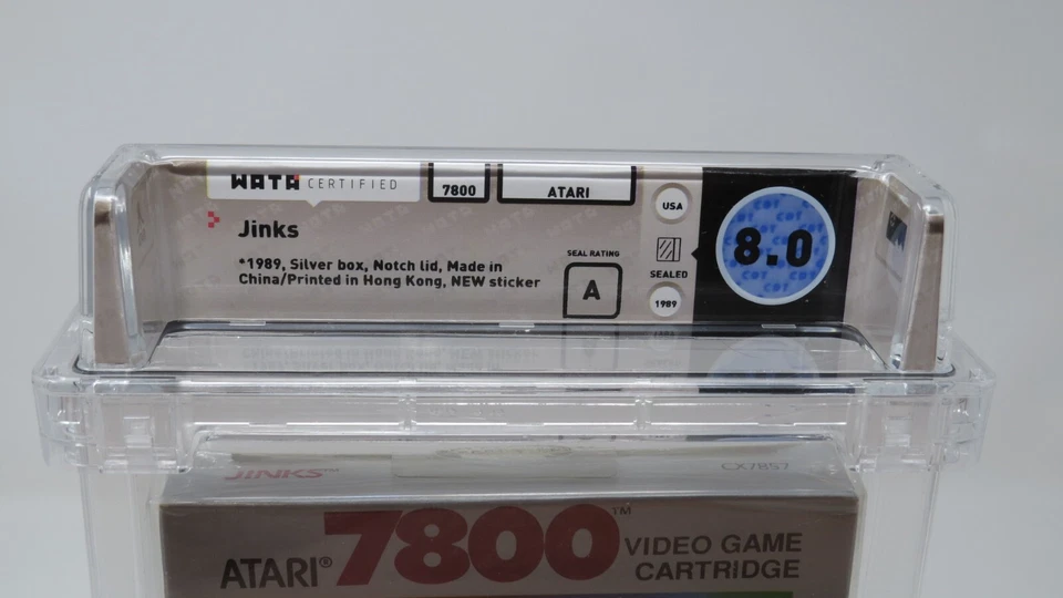 Brand New Unopened Jinks Atari 7800 Sealed Video Game! Wata Graded 8.0 Seal A - Image 3 of 4