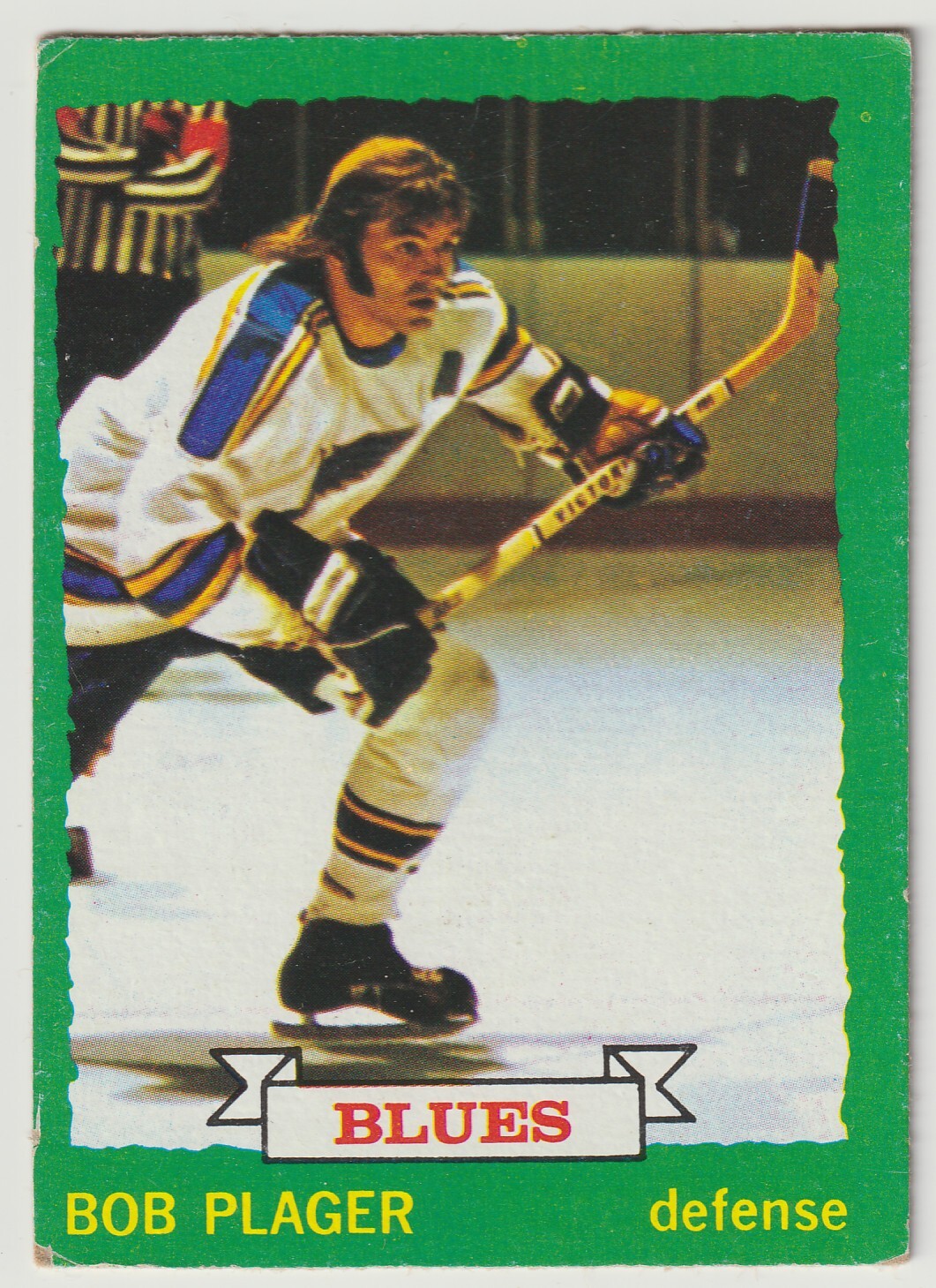 1973-74 OPC Bob Plager Card #148 St. Louis Blues Dark Back