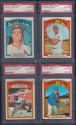 PSA 8 1972 OPC O-pee-chee by Topps #425 Ken Singleton New York Mets ONLY
