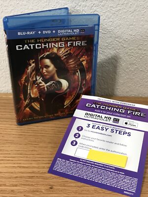 Hunger Games: Catching Fire (Blu-Ray + DVD + Digital, 2014) 2-Disc Set SEE PICS!