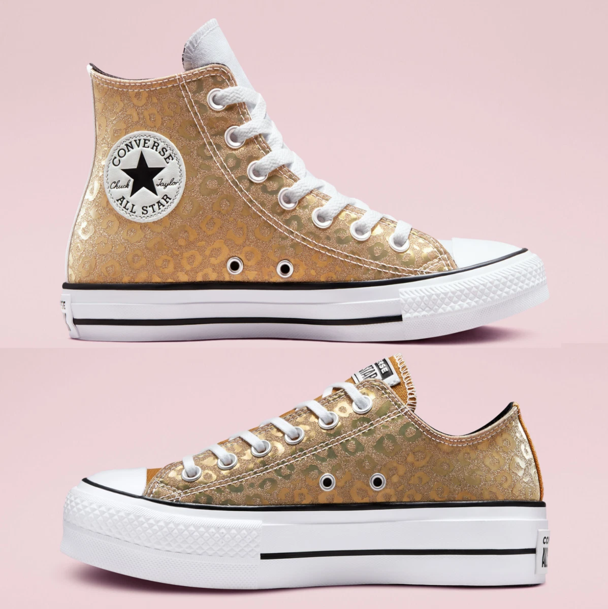 Gold converse sales for women